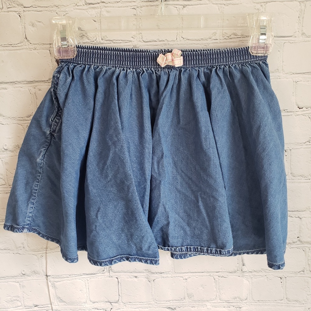 Joe Fresh Size 5 Girl Denim Circle Skirt w/Pockets